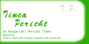 timea pericht business card